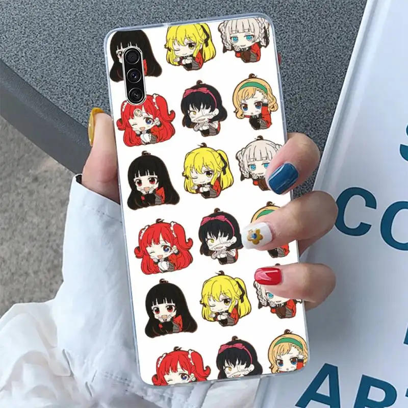 

Anime Kakegurui Jabami Yumeko Phone Case Transparent for Samsung A 71 51 21S S 20 fe 10 9 8 plus xiaomi 11 redmi note 9 8 s pro