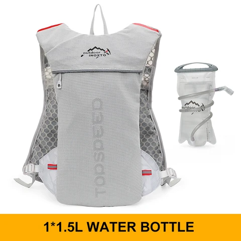 INOXTO trail running-Ультра-светильник 5л рюкзак, жилет для бега гидратация, марафон, велосипед 1.5л 2л сумка для воды