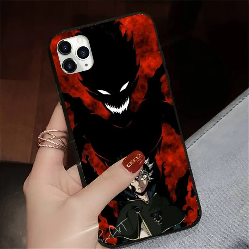 

Black Clover Japan anime Comics Phone Case for iPhone 11 12 pro XS MAX 8 7 6 6S Plus X 5S SE 2020 XR coque funda cover