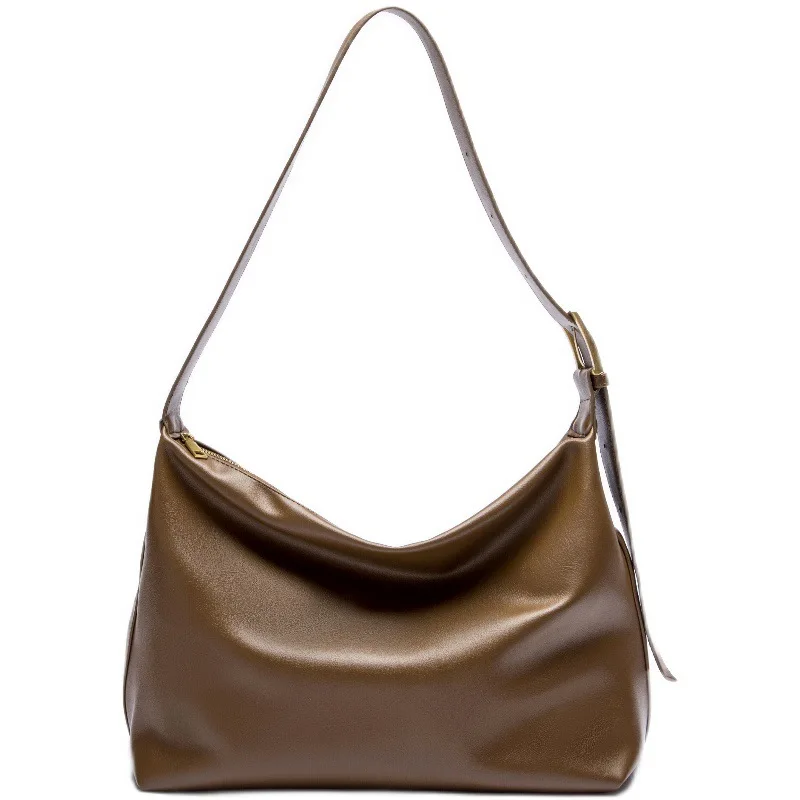 

Large capacity bag, women's tote bag, 2021 new autumn and winter soft leather messenger bag, fashionable single