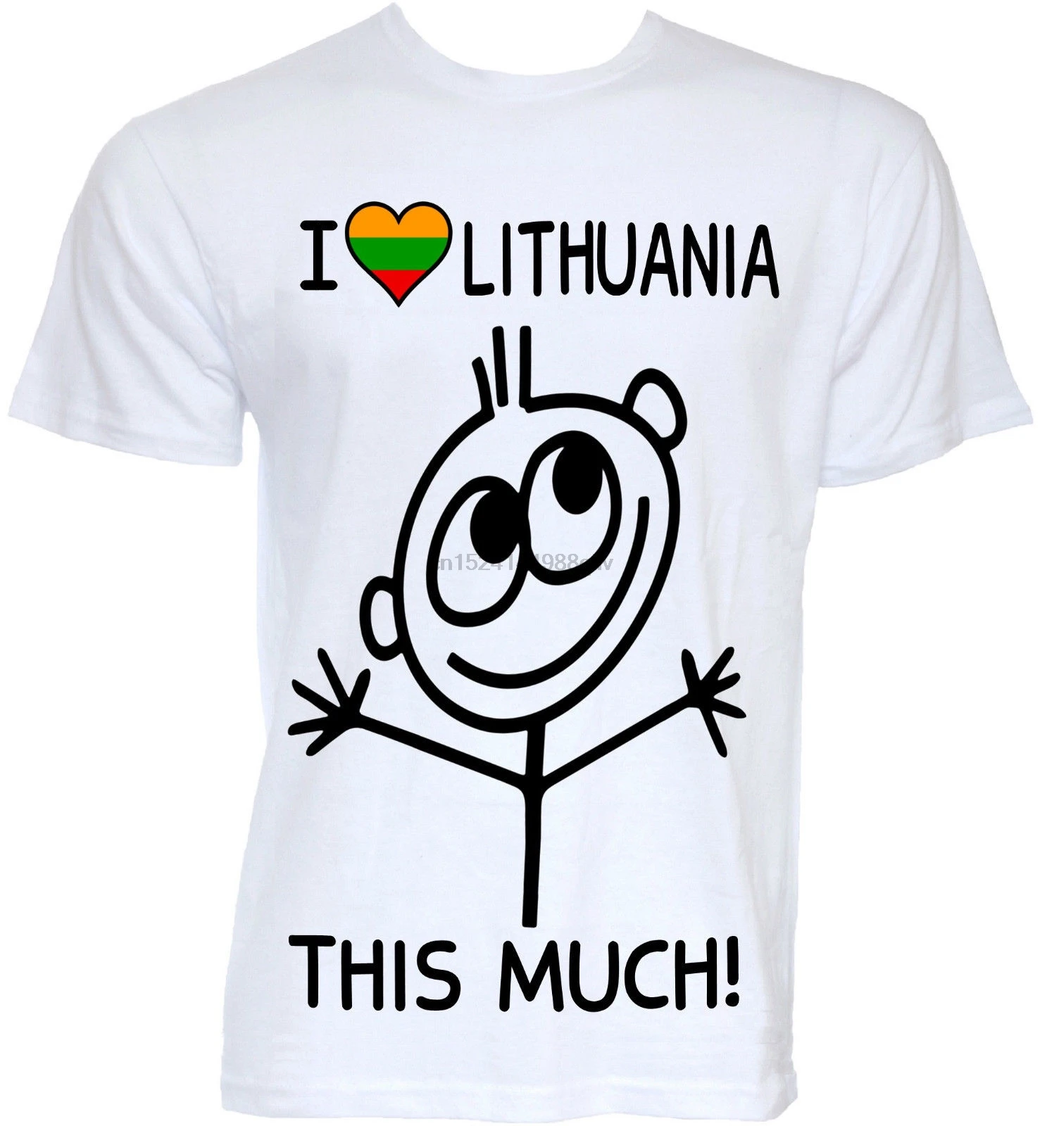 Mens Funny Novelty I Love Lithuania Lithuanian Flag Slogan Joke T Shirts Gifts Short Sleeve Shirt Cotton | Мужская одежда