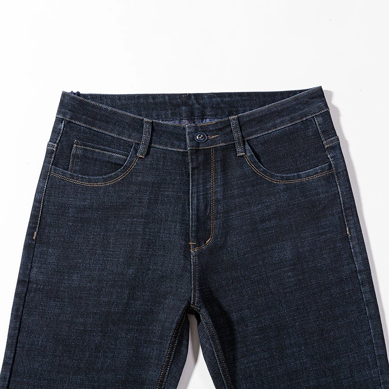 Black Jeans Spijkerbroeken Heren Pants Baggy Slim Fit Trousers Denim Pantalones Hombre High Quality Soft Fashion Business Casual