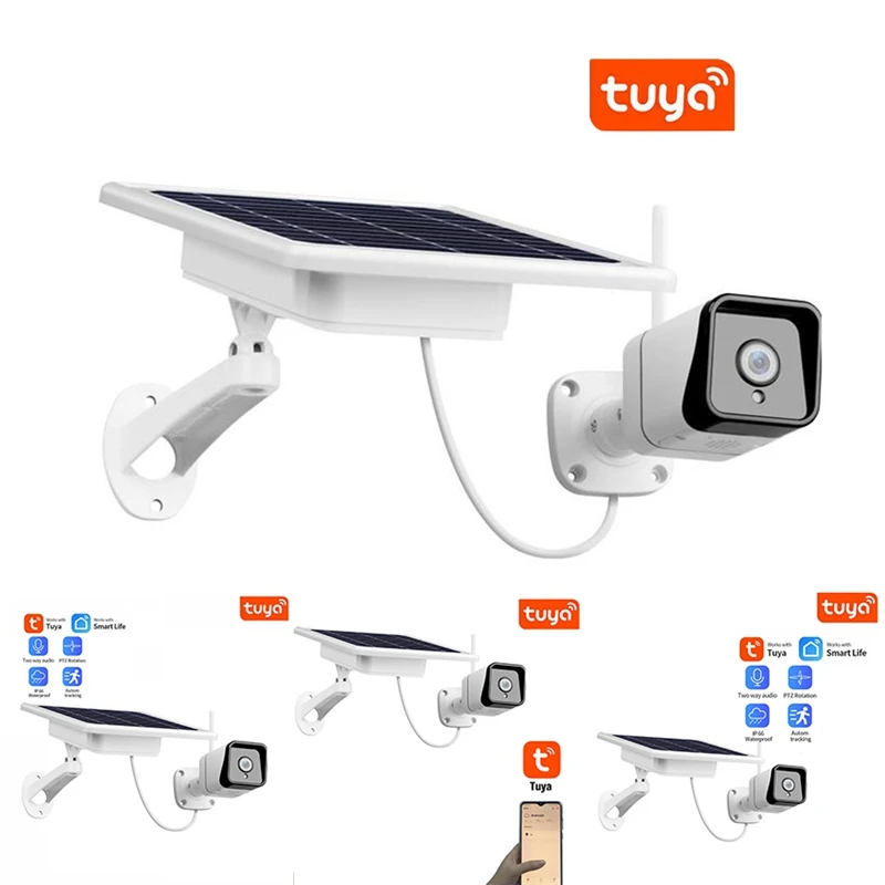 

4G TUYA Outdoor Solar Camera 2.0MP 1080P Low Power Battery Camera Microwave Detected Smart Life APP Control Cam