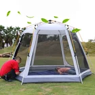 Автоматическая палатка для кемпинга Selfree, шестигранная алюминиевая палатка с защитой от УФ-лучей, на 4-6 человек, инструмент для отдыха на открытом воздухе, пикника