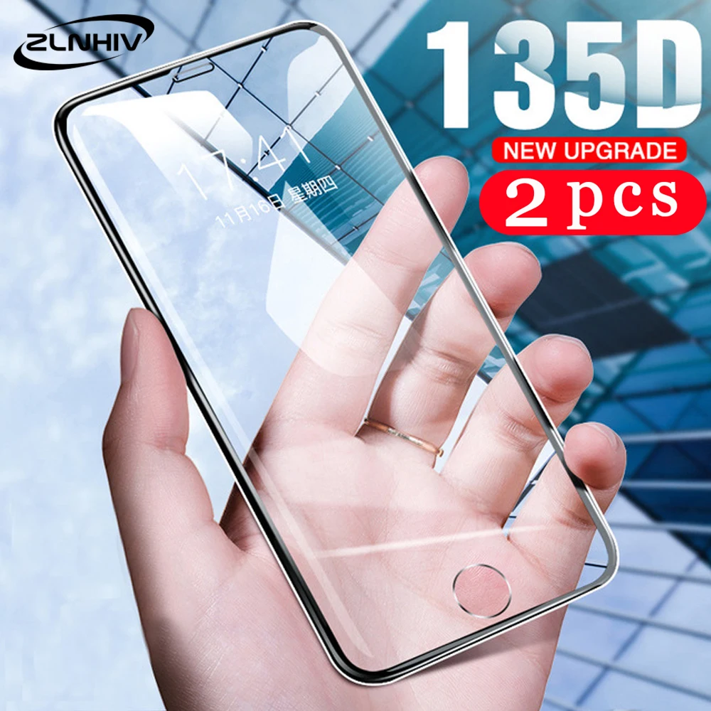2 шт. полное покрытие для iphone 11 pro X XS MAX XR закаленное стекло 5 5S SE 5C 6 6s 7 8 plus Защитная