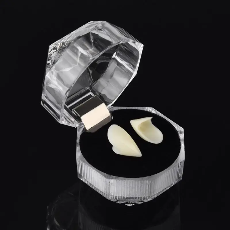 Костюм для Хэллоуина взрослых и детей ужасное платье поддельные Зубы вампира