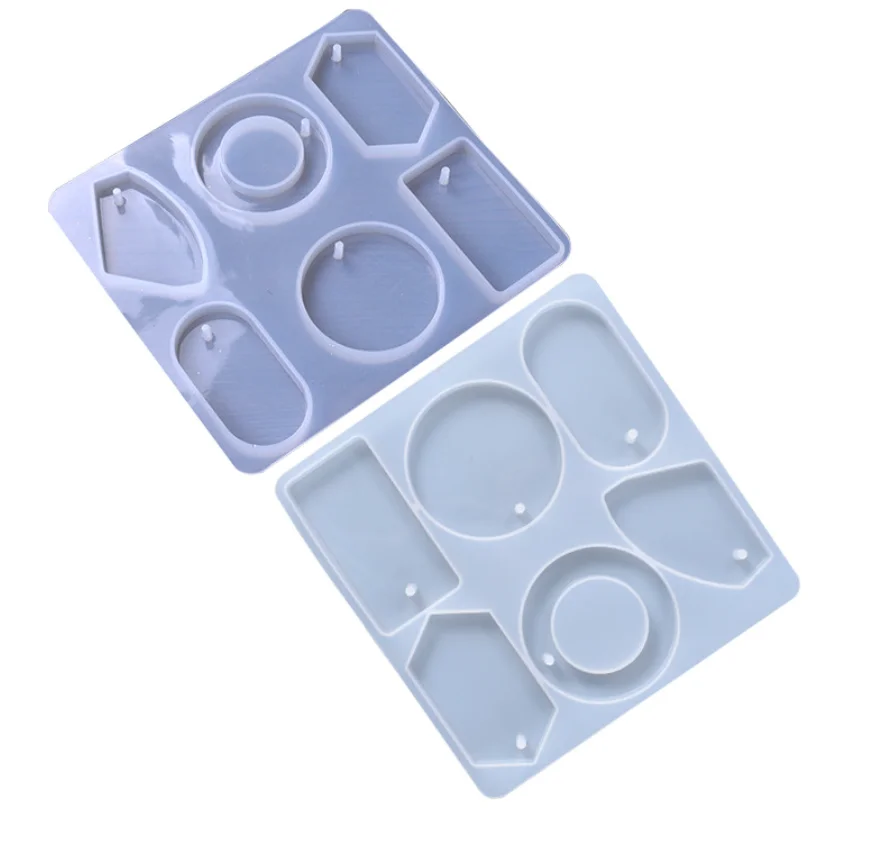

Epoxy Mold Crafts Souvenir Rectangle Irregular Sweater Necklace Car Pendant DIY Silicone Epoxy Resin Candle Mold Accessories