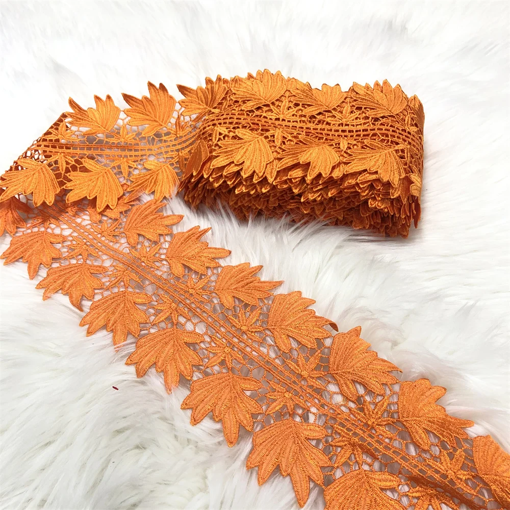 10yards Lace Ribbon Trims Garniture Cloth Accessories Trim Embroidered For Sewing Decoration African Fabric DIY Material - купить по