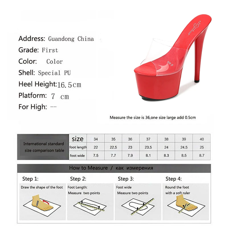 

leopard land Super High Heels 17CM Thin Heel Waterproof Platform Women's Transparent Crystal Shoes Wedding Shoes LFD-181-21