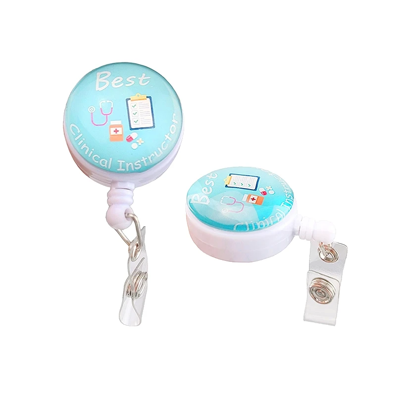 50 шт./лот Заказной держатель для ключей инструктора медсестры выдвижной