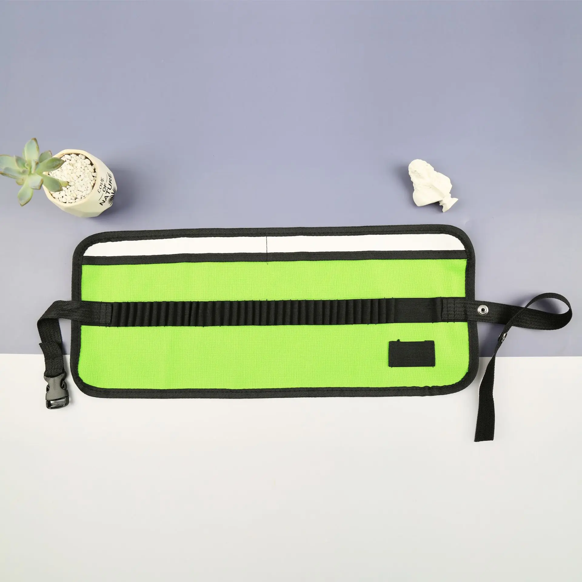 Милый однотонный чехол для карандашей с 36 отверстиями в рулоне школьный пряжкой