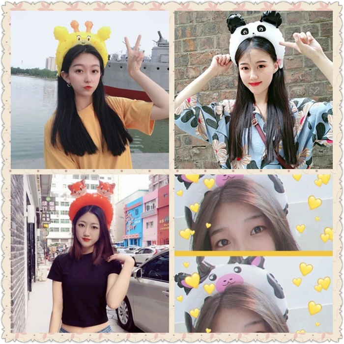 10 шт. милый маленький повязка на голову в виде животного алюминий воздушный шар