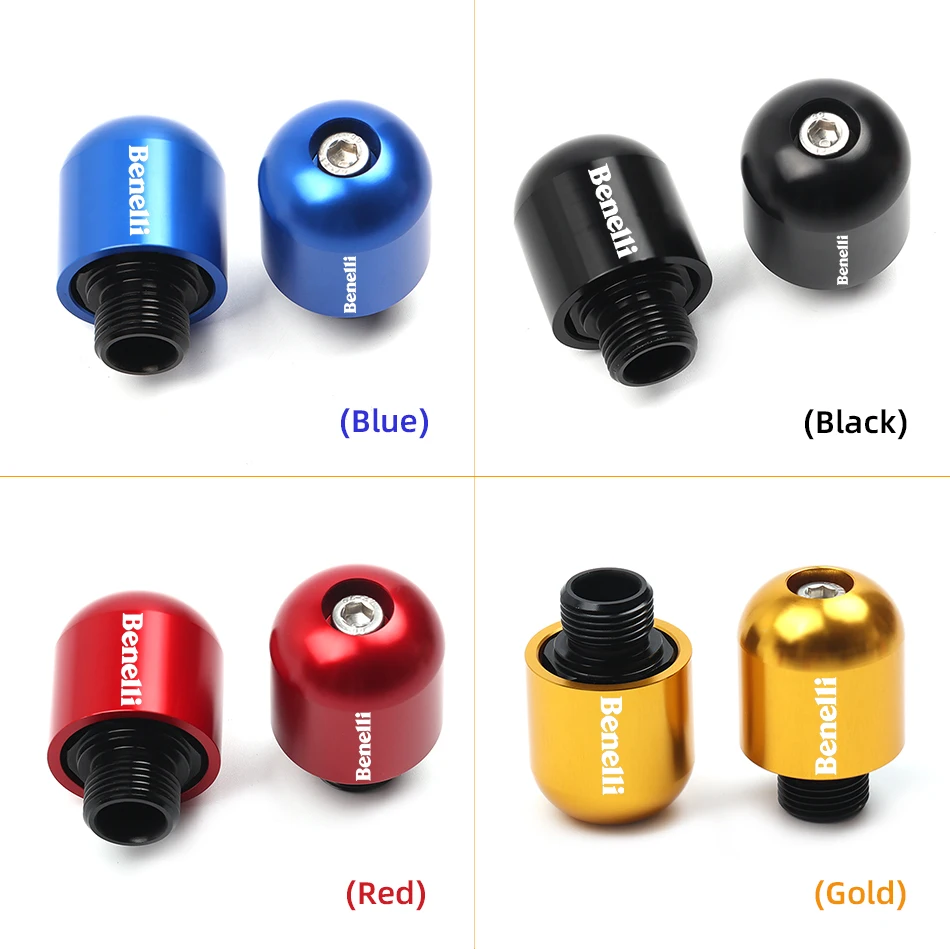 

With Logo 5 Colors For Benelli TNT125 135 300 600 Leoncino500 LeoncinoX752S Motorcycle CNC Aluminum Handlebar Grips Cap End Plug