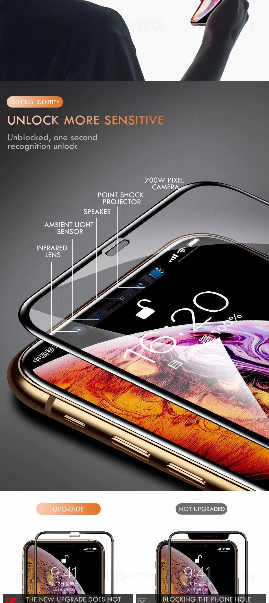 2 шт. обновление 10D закаленное стекло для iphone XS Max защита экрана с олеофобным покрытием для iphone 6s 7 8 Plus XR XS