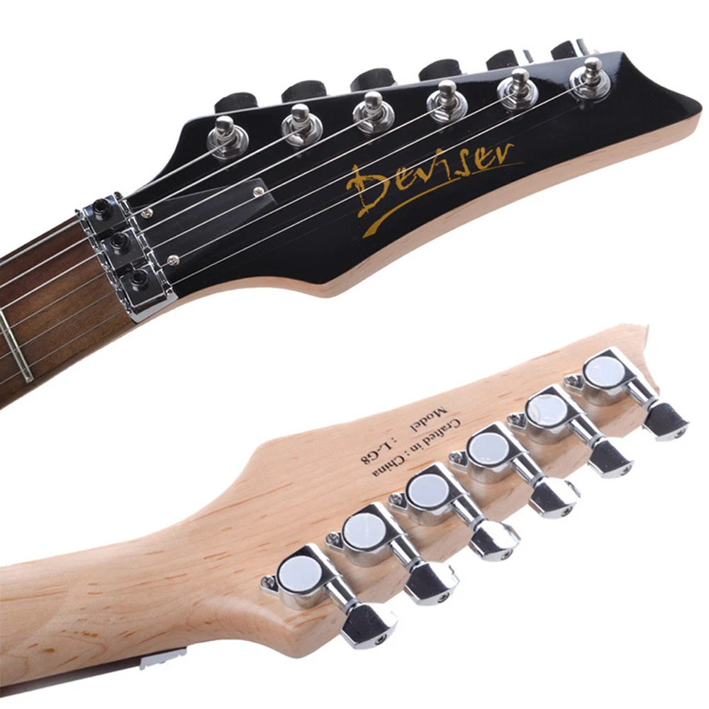 Электрогитара с двойным качанием EGT20 24 лада деревянная электрогитара из красного