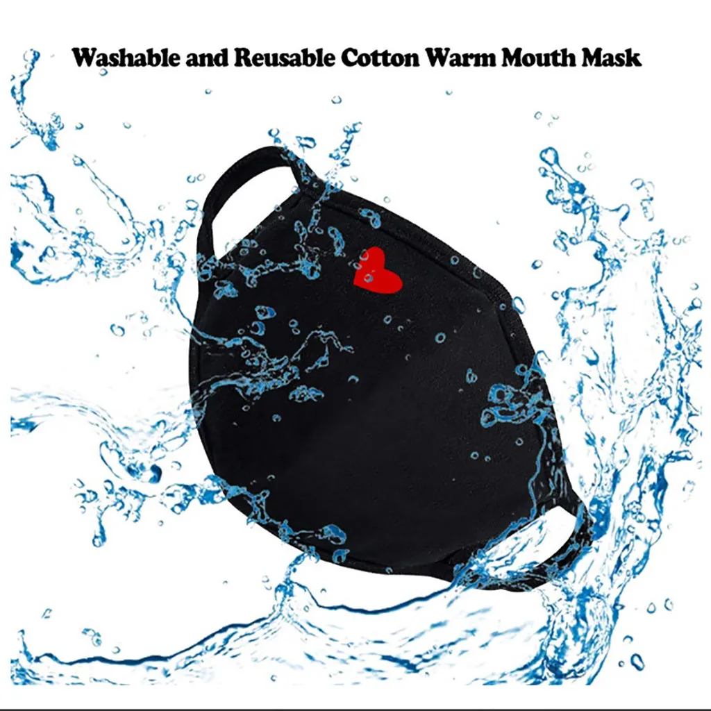 1 шт. маска черный Моющиеся Многоразовые эластичный ушной защитные ветрозащитный