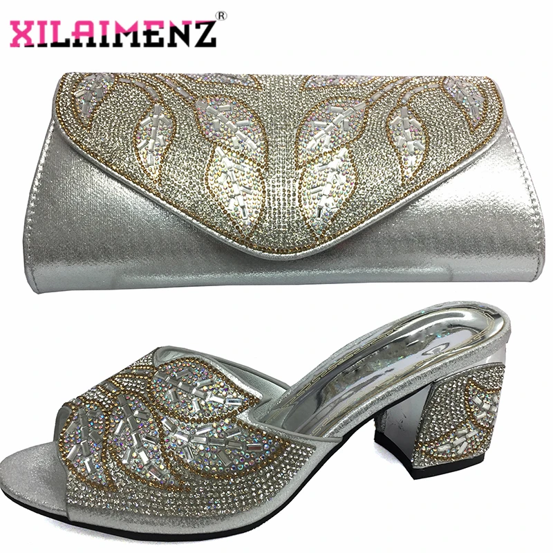 Привлекательные женские туфли в африканском стиле с сумочкой комплекте