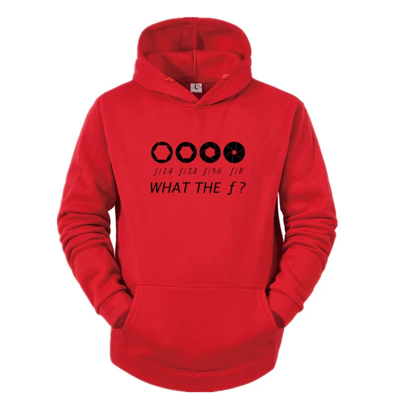 

Photographer - What The F - Stop Men Hoodie 100% Cotton Casual Men's Hoodies Autumn Loose Long-Sleeved Sweatshirt Funny Clothing