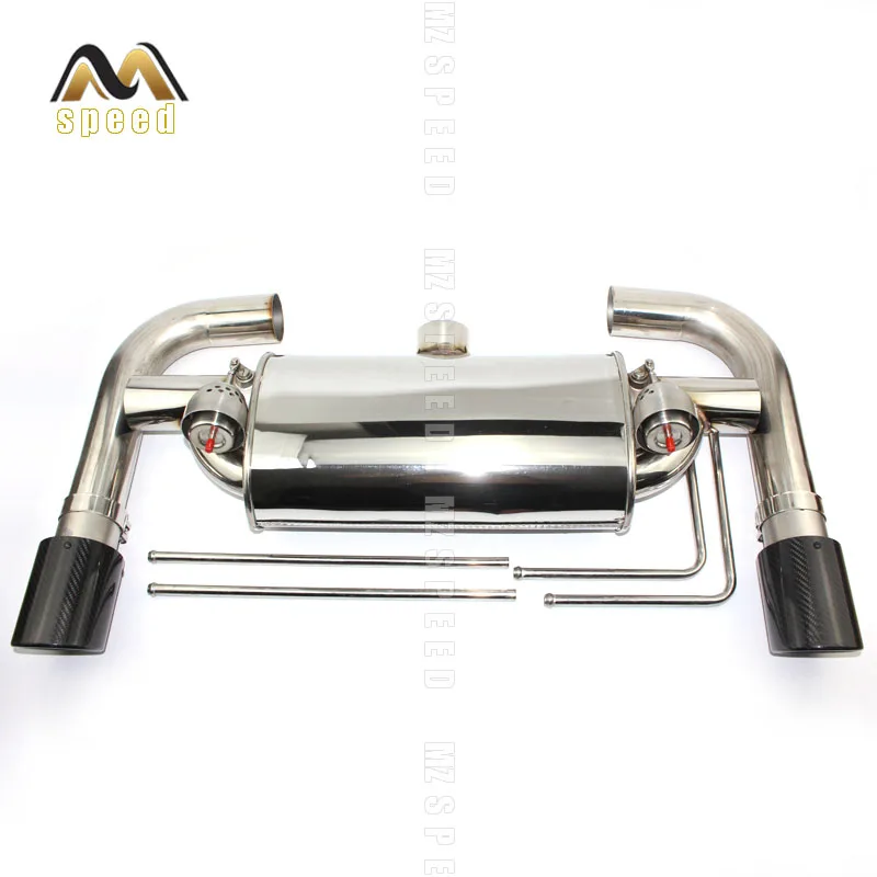 Универсальный Т-образный глушитель с двойным клапаном из нержавеющей стали 304