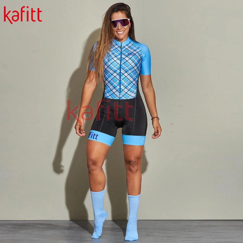 Велосипедный комбинезон Cafitt с коротким рукавом женская летняя форма для горного