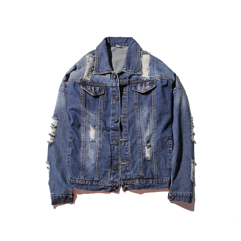 

New autumn coat jacket loose large size fashion shabby coat male