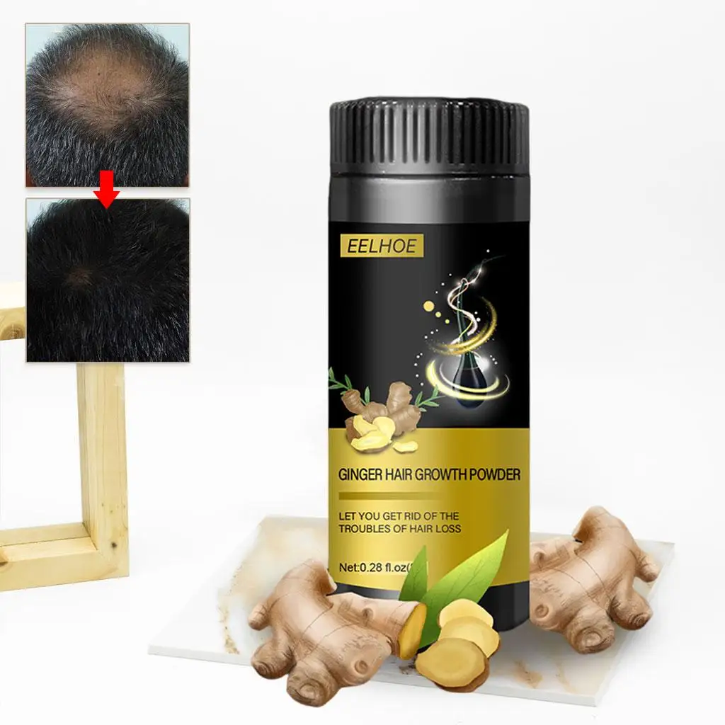 Ginger Hair Growth Powder Scalp Oil Control Promotes Thicker Care Essence for Prevent Thinning Dry Adults | Красота и здоровье