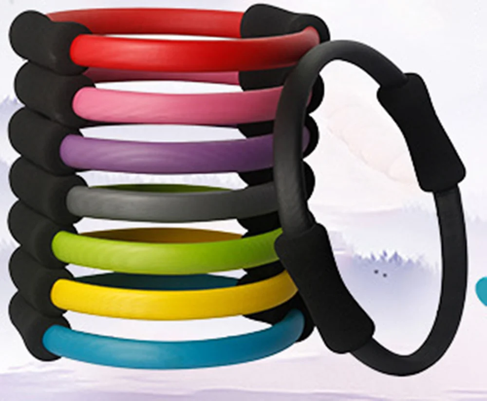 Кольцо для занятий йогой и пилатесом с двойным захватом волшебное кольцо спортом