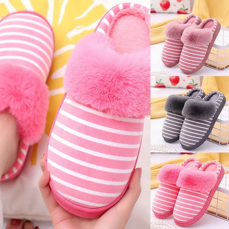 SHUJIN/женские зимние домашние тапочки обувь с рисунком кота Нескользящие мягкие