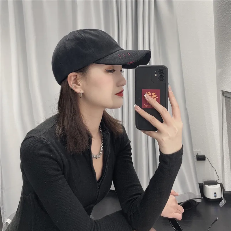 

Korean Version of the Trendy Spring and Summer Men and Women Hole All-match Soft Top Sunscreen Baseball Cap