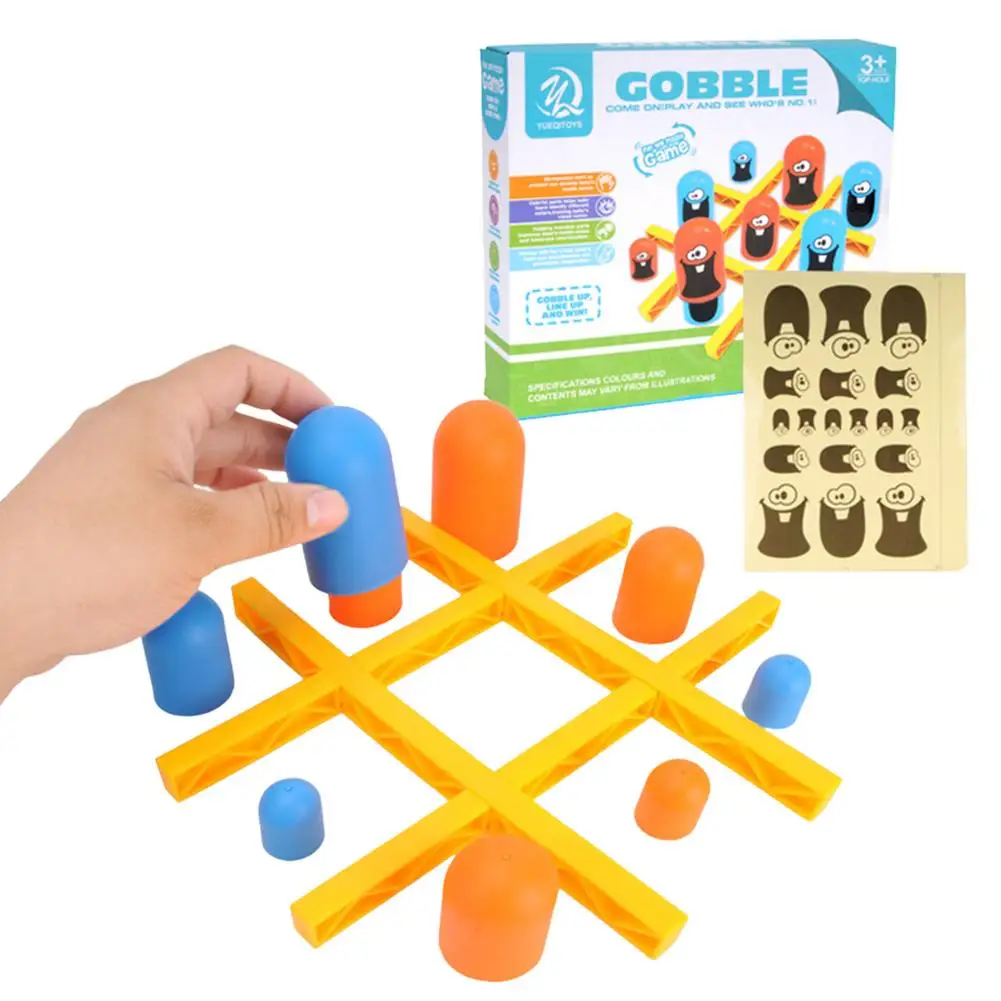 

(Big Eat Small) Tic-Tac-Toe Game - Surprise Tic-Tac-Toe Board Game Indoor Family Games To Play And A Classic Game Home Decor