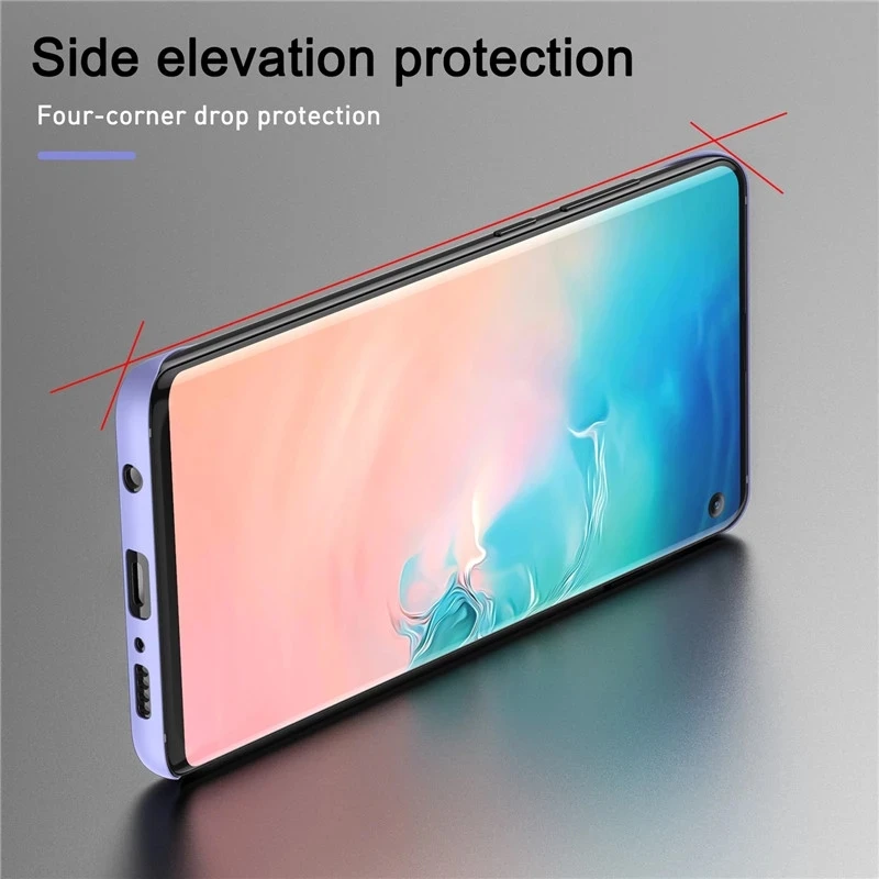 Luxury Thin Hard PC Frameless Case For Samsung Galaxy S23 S22 Ultra S21 FE S20 Plus S10 Note 20 10 Shockproof Solid Color Cover