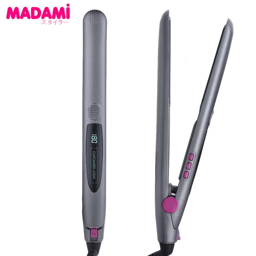 Профессиональный Выпрямитель для волос бигуди турмалин керамическая пластина