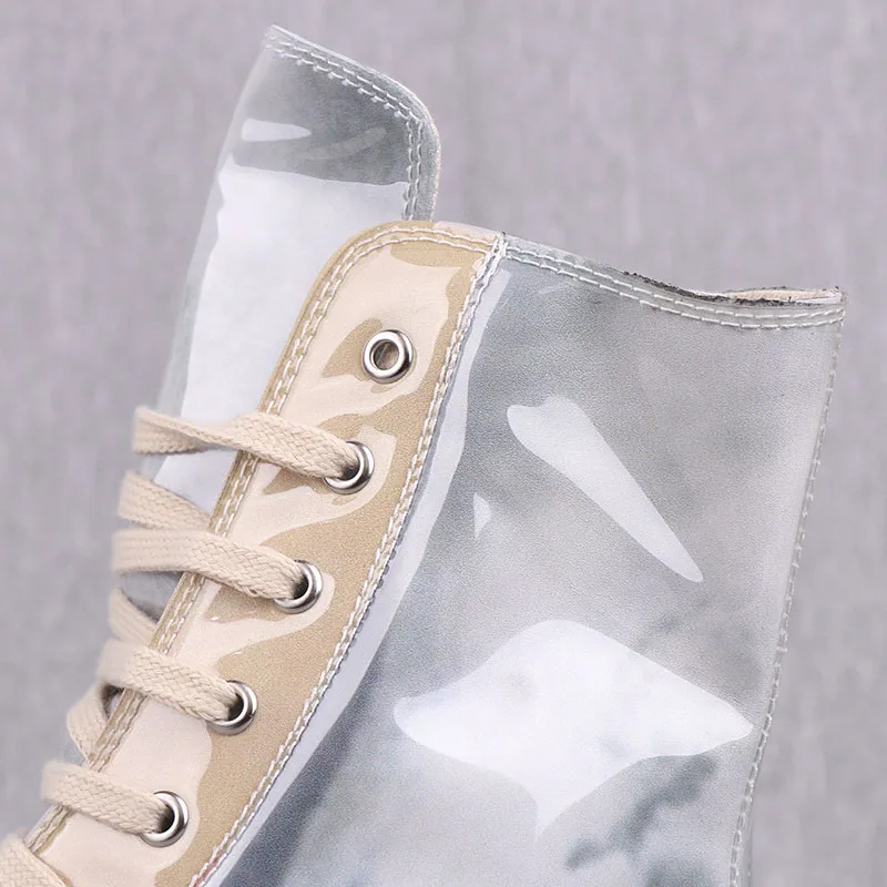 Новый сезон Мужская обувь на шнуровке с высоким берцем и толстой подошвой