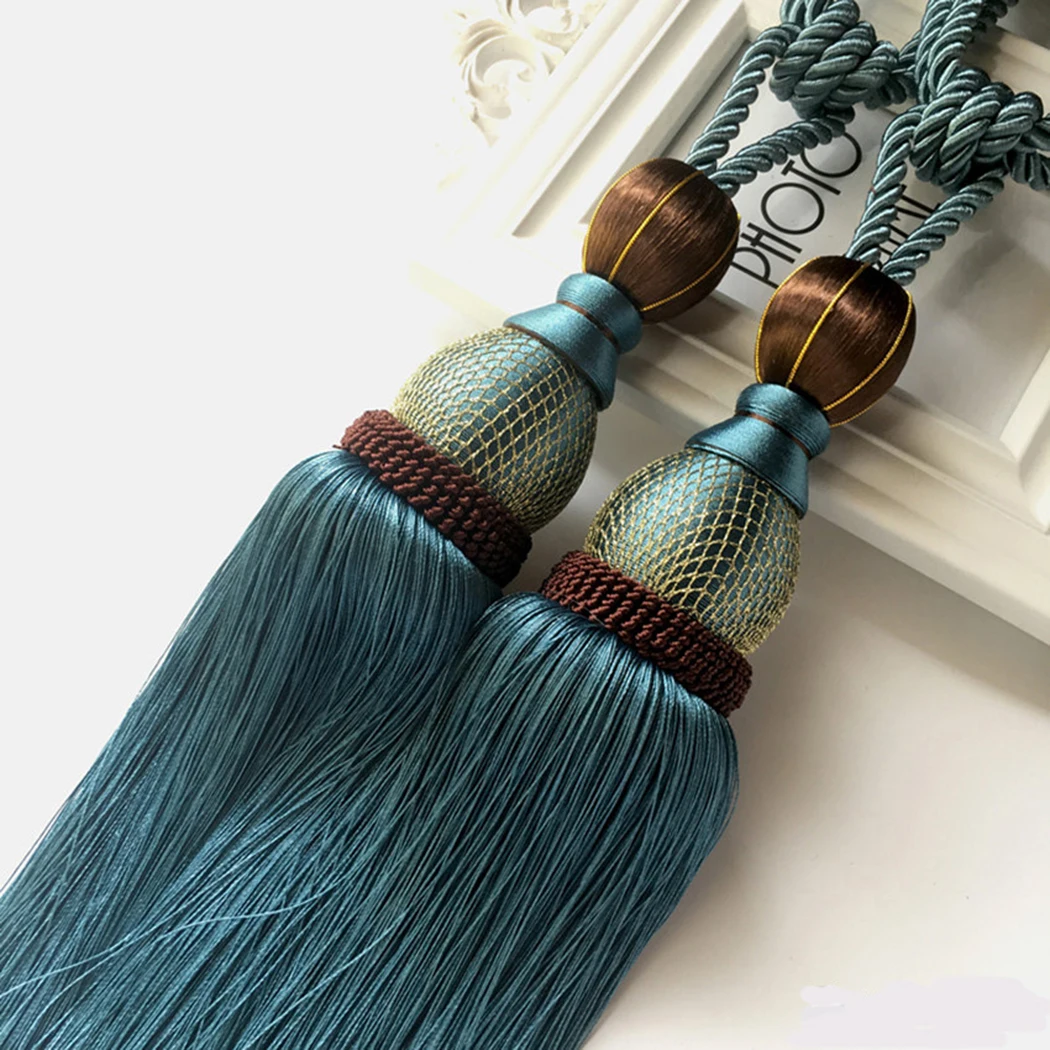 

Pair Curtain Ropes 2pcs Large Tie Ball Tieback Door hanger Wall hanger