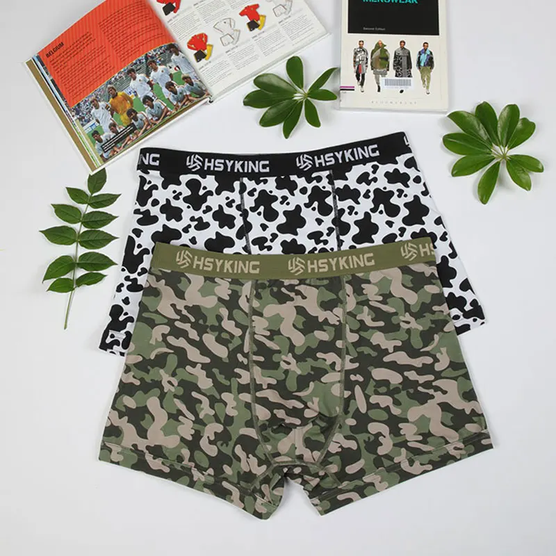 

2 шт./упаковка, мужские хлопковые трусы-боксеры