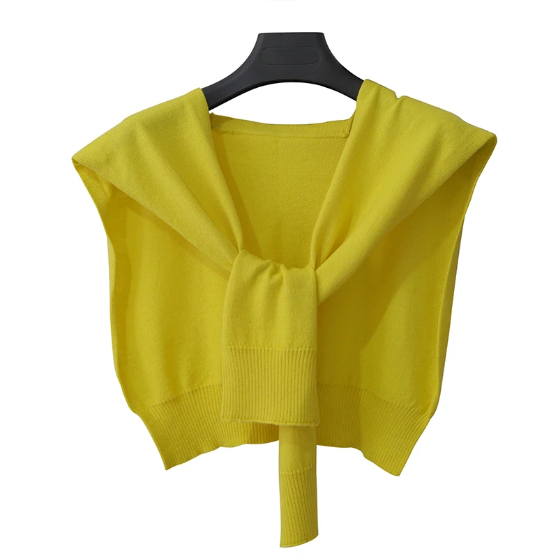 

Wearing A Small Shawl In Autumn With Korean Knitted Knot Air Conditioning Room Scarf for Women's Neck Protection In Autumn And W