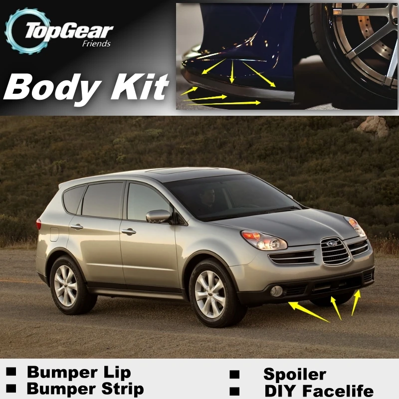 Дефлектор губ бампера для Subaru Tribeca B9 2006 2007 передняя юбка спойлера ДЛЯ