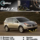 Дефлектор для губ Subaru Tribeca B9, 2006, 2007, передний спойлер, юбка для фанатов TopGear, тюнинг автомобиля, комплект кузова, лента