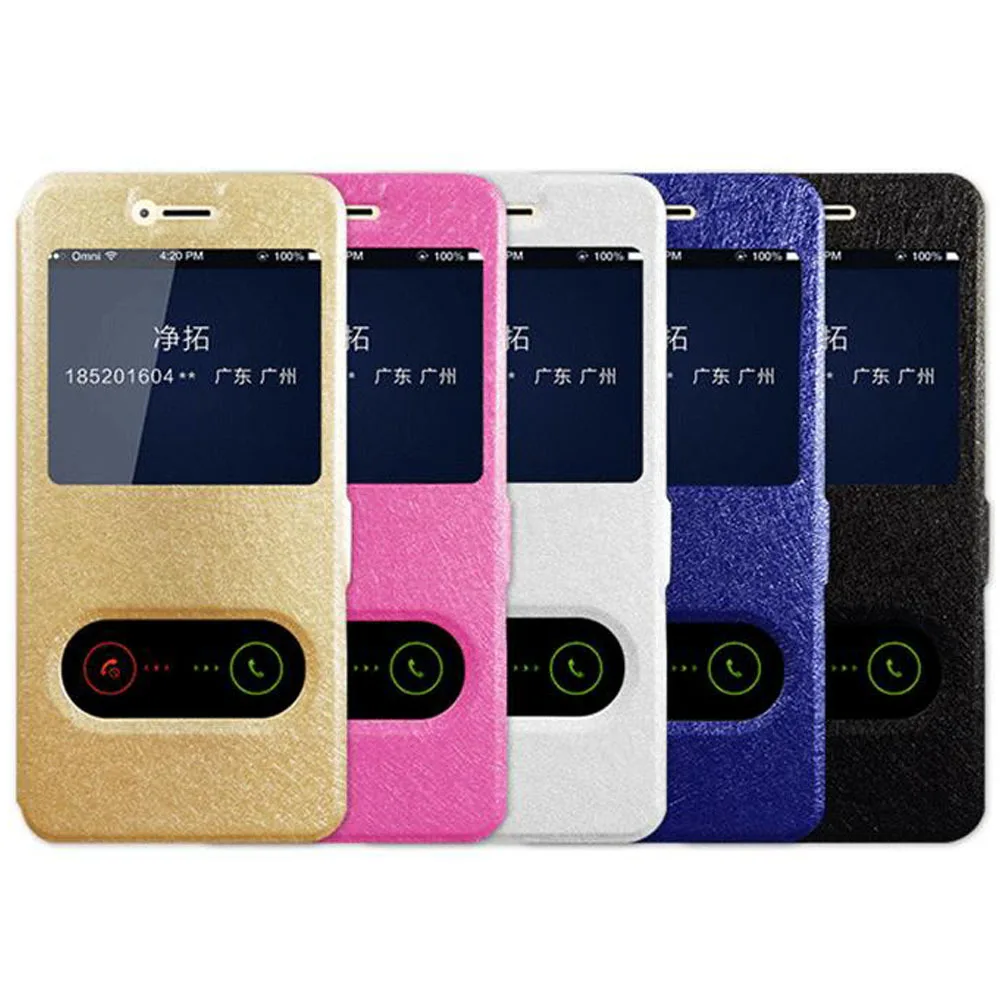 Чехол Funda для Huawei Honor 9 откидная крышка быстрый ответ двойное окно подставка чехол