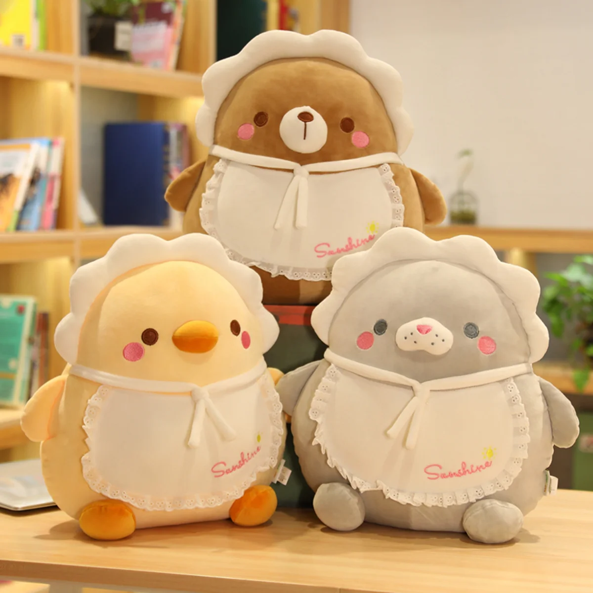 

40cm Soft Cute Cartoon Anime Penguin Duck Bear Plush Toys Stuffed Kawaii Animals Pillow Doll For Kids Girls Nice Gifts Decor