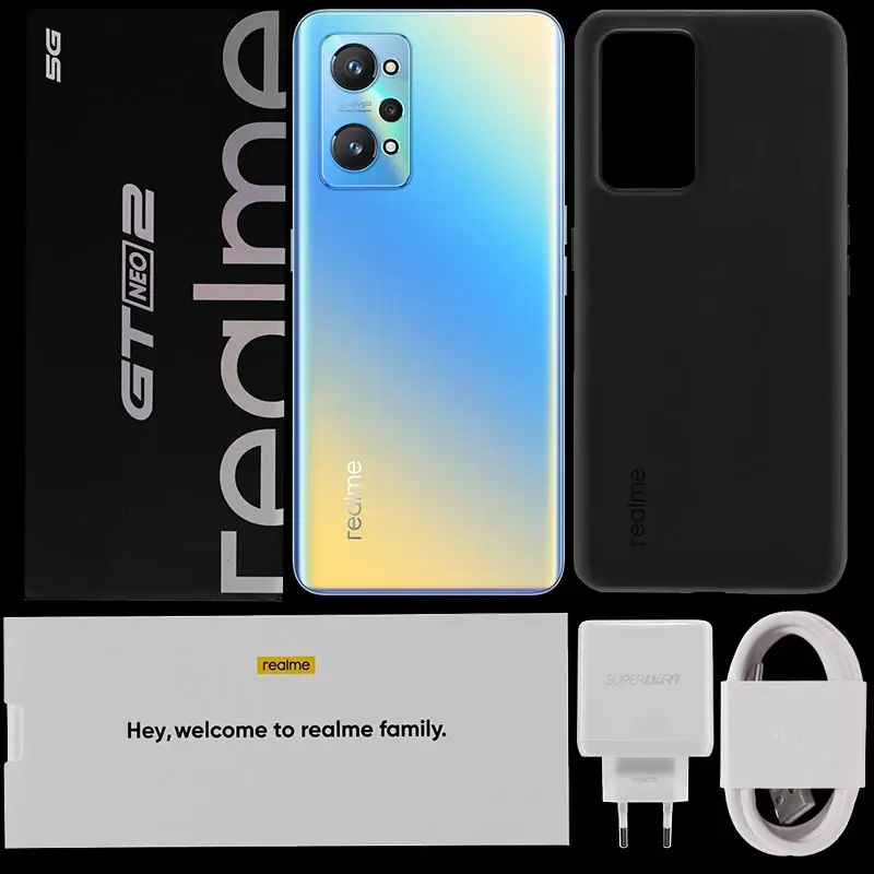 Realme-Smartphone GT Neo 2, 5G, 870 GB/128GB, 256 ", 6,62Hz, AMOLED, 120 mAh, Snapdragon 5000 Octa Core-4