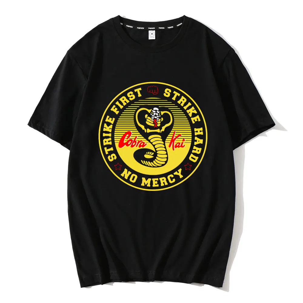 

Thai Venomous Snake Cobra Kai T Shirt Pure Cotton Crewneck Casual Tops & Tees Funny T-Shirt Cotton Fabric Fashion Garment