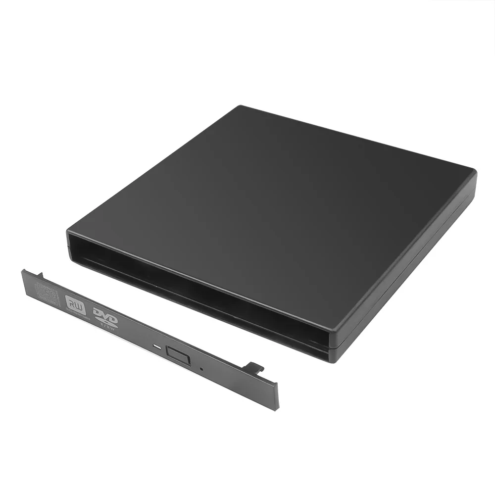 12.7mm USB 2.0 External DVD/CD-ROM Case For Laptop Desktop PC Optical Disk Drive SATA To DVD Enclosure | Компьютеры и офис