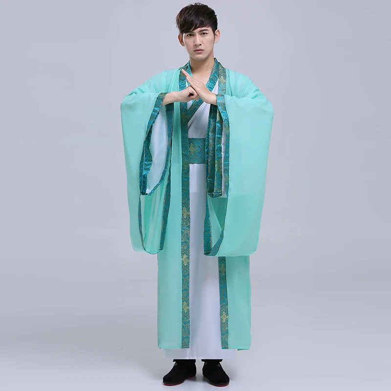Color 2 Suit Hanfu древний костюм Dyansty, традиционная китайская одежда для мужчин и женщин, длинное платье, одежда для фестиваля, танцевальные платья - Цвет: Color 2 Suit