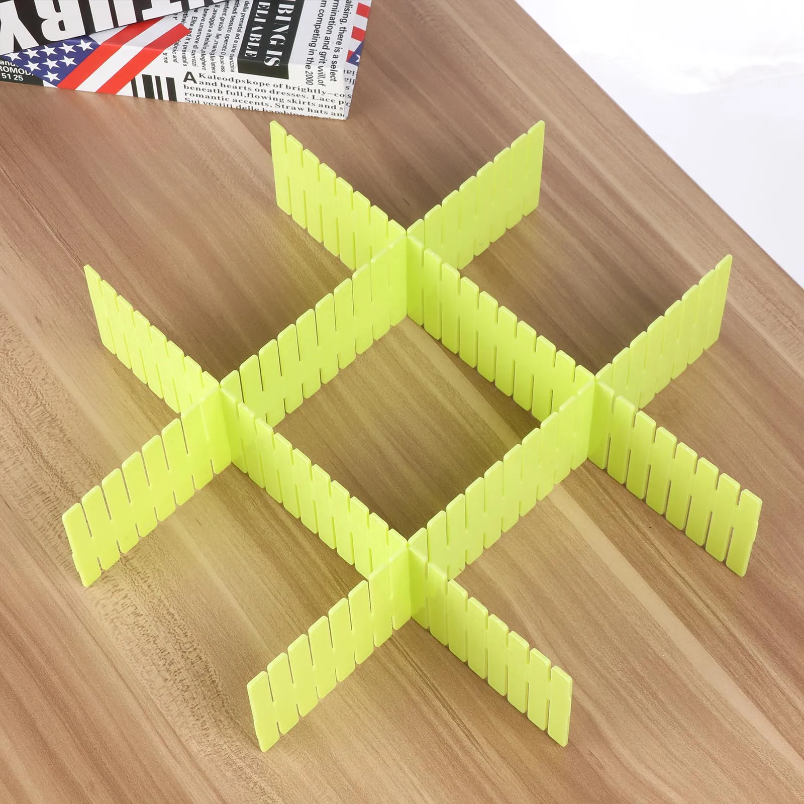 DIY утолщаются хранения Регулируемые перегородки ящик доска разделительная