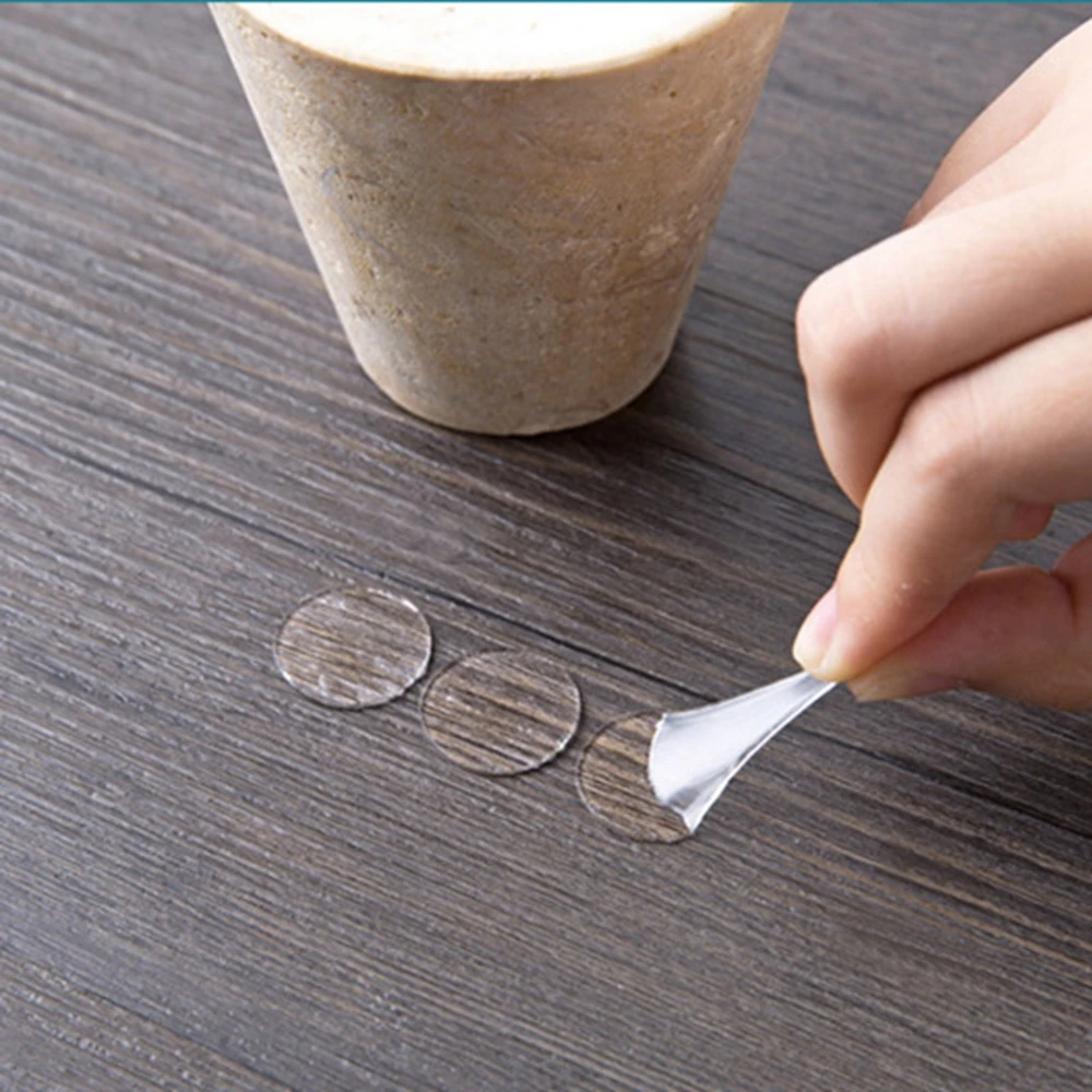 Круглая двусторонняя клейкая лента прочная акриловая красная пленка прозрачные