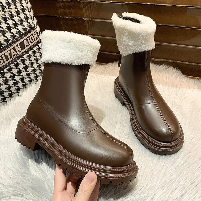 

Замшевые Ботинки Martin женские 2021 новые увеличивающие рост на толстой подошве кашемировые хлопковые ботинки челси ботильоны