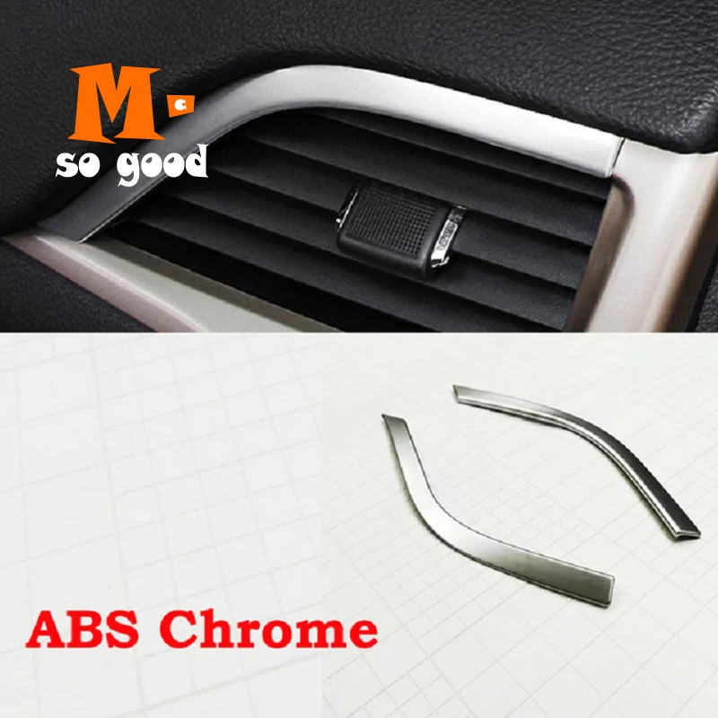 

2014 2015 2016 2017 2018 For Jeep Cherokee KL Car Air Condition outlet Vent frame Cover Trim Auto ABS Plastic Chrome Accessories