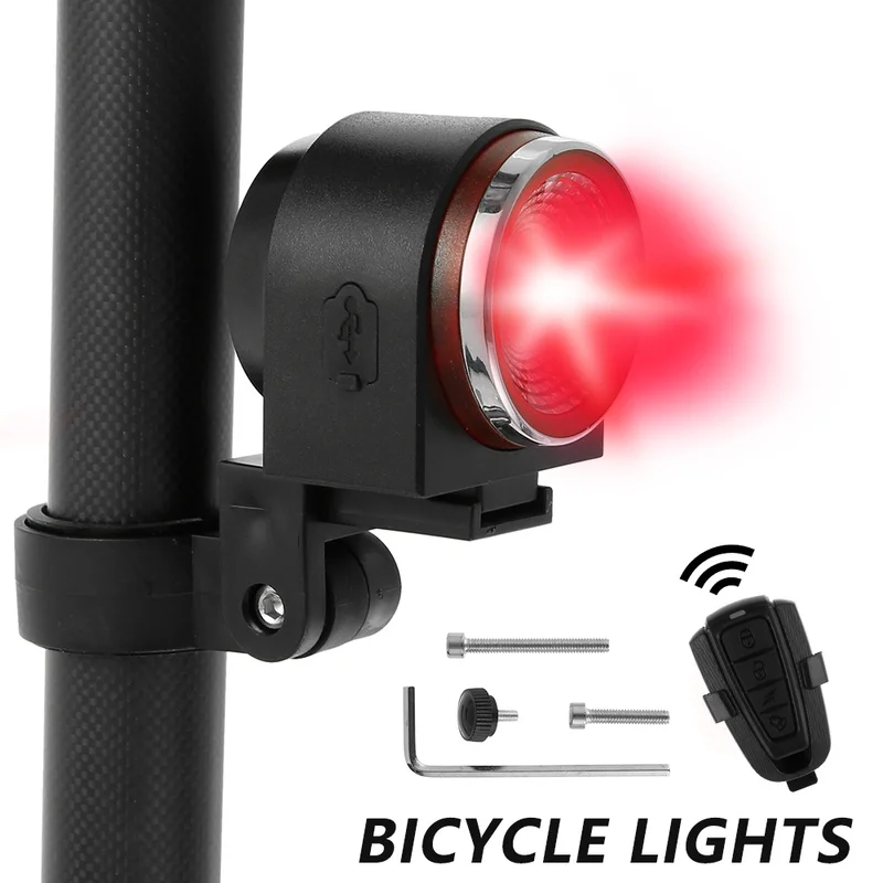 USB считыватель смарт велосипед задний светильник Беспроводной Управление