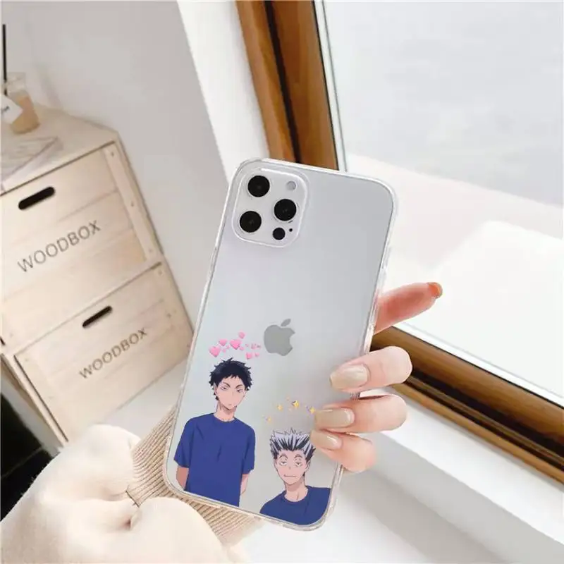

Haikyuu Phone Case For iphone 12 11 mini x xs xr pro max 8 7 6s 6 5 5s 5c se plus Transparent soft